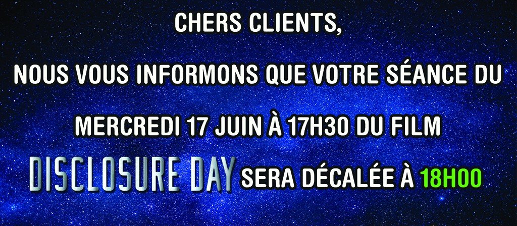 actualité DISCLOSURE DAY CHANGEMENT HEURE