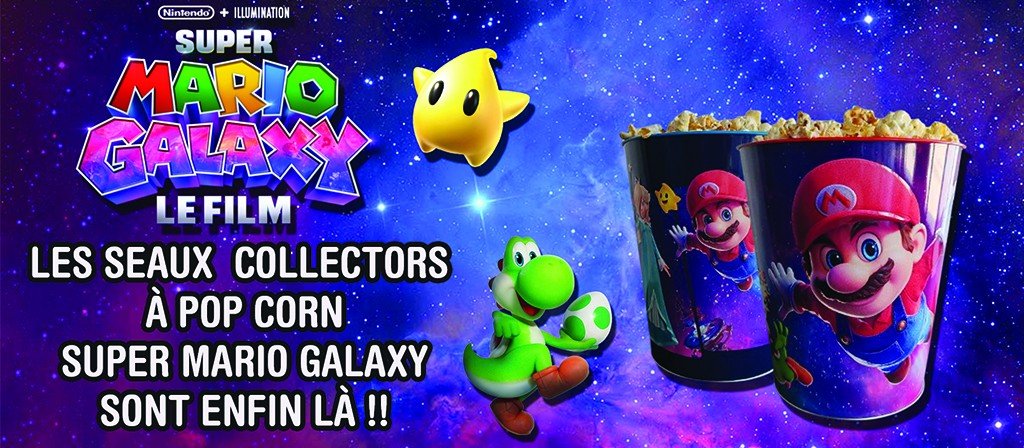 actualité SEAUX POP CORN MARIO